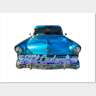 1955 Ford Customline 2 Door Hardtop Posters and Art